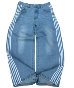 Vintage Stripe Stitched Denim