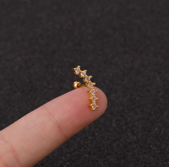 GeoGlimmer Star Zirconia Studs