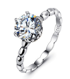 Elegant Pure Silver Statement Ring