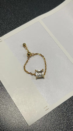 Elegant Silver Adjustable Ring
