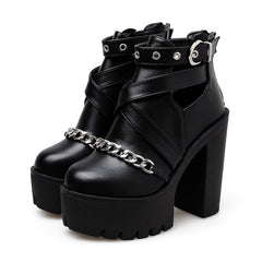 Elevated Chic Chunky Heel Ankle Boots