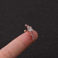 GeoGlimmer Star Zirconia Studs