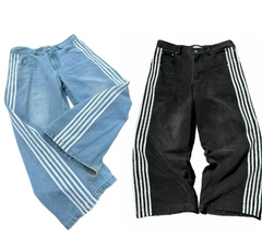 Vintage Stripe Stitched Denim