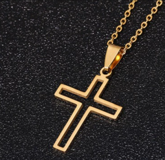 Elegant Titanium Faith Necklace