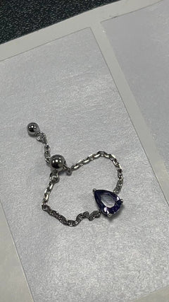 Elegant Silver Adjustable Ring