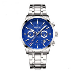 Elegant Black Gold Multi-Eye Sport Watch
