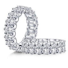 Elegant Sterling Silver Simulated Diamond Ring