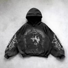Hip Hop Y2K Printed Hoodie