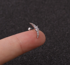 GeoGlimmer Star Zirconia Studs