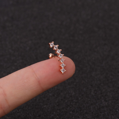 GeoGlimmer Star Zirconia Studs