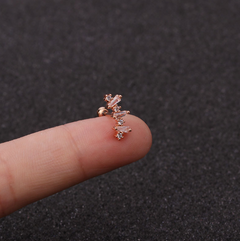 GeoGlimmer Star Zirconia Studs