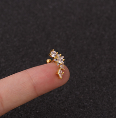 GeoGlimmer Star Zirconia Studs
