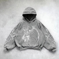 Hip Hop Y2K Printed Hoodie
