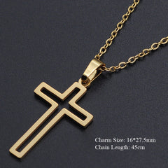 Elegant Titanium Faith Necklace