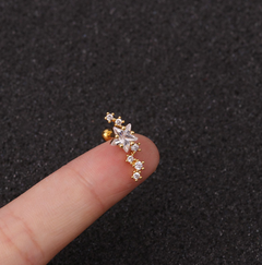 GeoGlimmer Star Zirconia Studs
