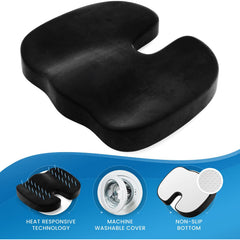 ErgoComfort Plush Memory Foam Cushion