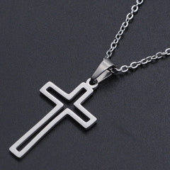 Elegant Titanium Faith Necklace