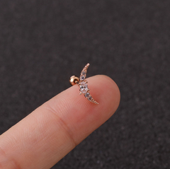 GeoGlimmer Star Zirconia Studs