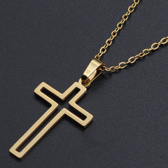 Elegant Titanium Faith Necklace