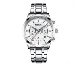 Elegant Black Gold Multi-Eye Sport Watch