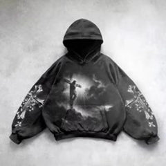 Hip Hop Y2K Printed Hoodie