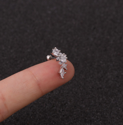 GeoGlimmer Star Zirconia Studs