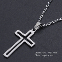 Elegant Titanium Faith Necklace