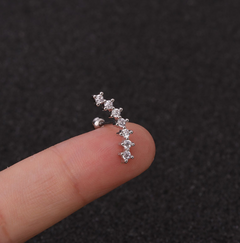 GeoGlimmer Star Zirconia Studs