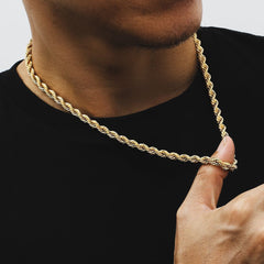 Elegant 18K Gold Plated Titanium Twist Necklace