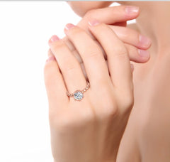 Elegant Pure Silver Statement Ring