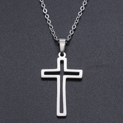 Elegant Titanium Faith Necklace