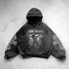 Hip Hop Y2K Printed Hoodie