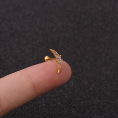 GeoGlimmer Star Zirconia Studs