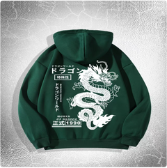Trendy Dark Print Pullover Hoodie